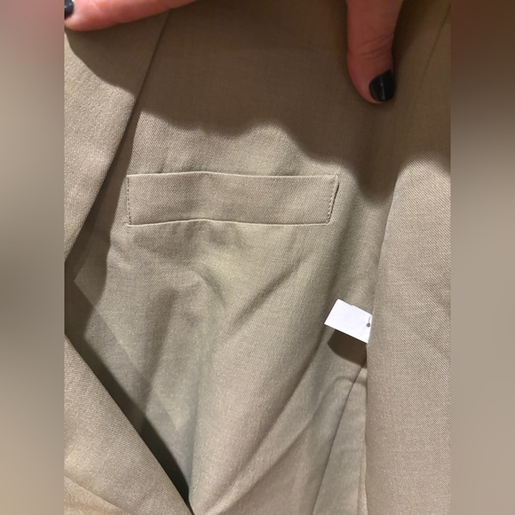 Topshop Tailored Dad Blazer Dress in Sage - Picture 11 of 17